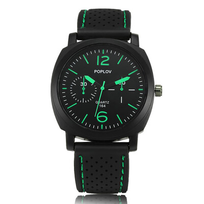 

Quartz Watch Men Silicone Strap Wrist Watch Casual Sport Male Clock