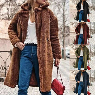 

Oversized Womens Long Sleeve Knitted Sweater Jumper Cardigan Outwear Coat