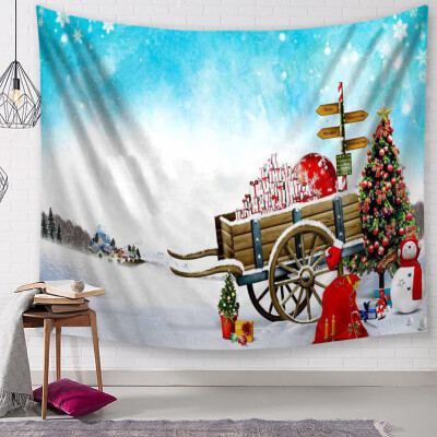 

Siaonvr Christmas Tapestry Santa Print Wall Hanging Tapestry Art Home Decor