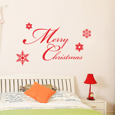 

Toponeto Christmas Letter Decor Removable Wall Sticker Bedroom Backdrop Art Decal DIY