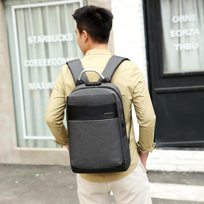 

New Business Laptop Backpack Men Travel USB Charging Metal Anti Theft Backpack Computer Backpack Leisure School Bag