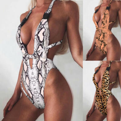 

2019 Women Sexy One Piece Swimsuit Push-up Padded Bikini Swimwear Bathing Suit