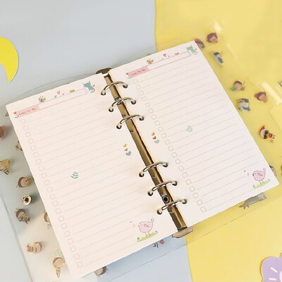 

1pcs Stationery A5A6 Standard 6-hole Loose-leaf Book Inner Core Hand Book Refills Color