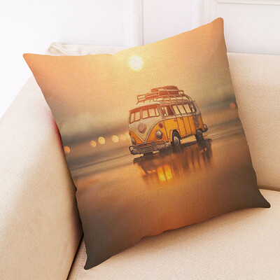 

Siaonvr Cotton Linen Square Home Decorative Throw Pillow Case Sofa Waist Cushion Cover