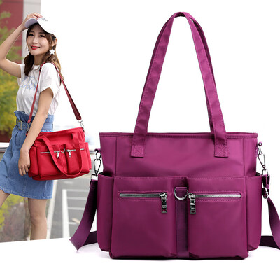 

New portable handbag Korean fashion waterproof Oxford cloth shoulder bag diagonal casual bag