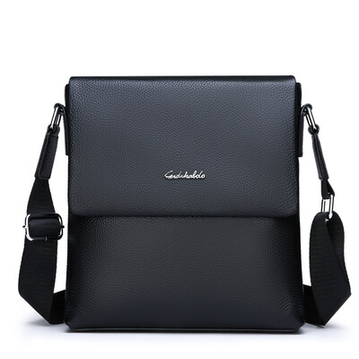 

New mens casual shoulder bag leather mens bag leather diagonal briefcase