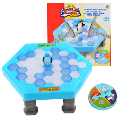 

YIWULAHOT Save Penguin Ice Kids Puzzle Game Break Ice Block Hammer Trap Party Toy