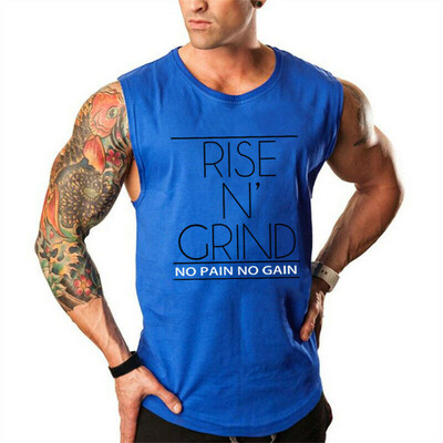

Gym Mens Muscle Sleeveless Tank Top T-Shirt Bodybuilding Sport Fitness Vest