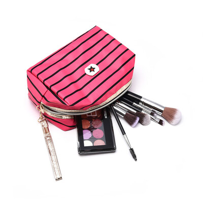

〖Follure〗Retro striped Pencil Pen Case Bag Cosmetic Makeup Storage Bag Purse
