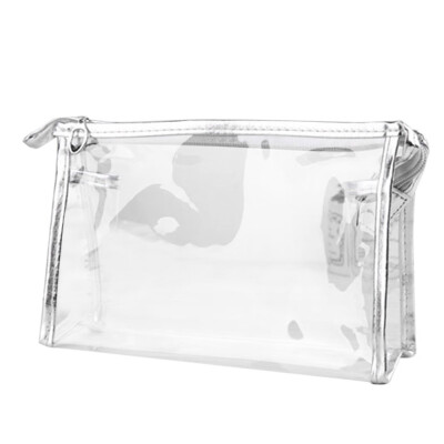 

〖Follure〗1X Clear Transparent Plastic PVC Travel Cosmetic Make Up Toiletry Bag Zipper