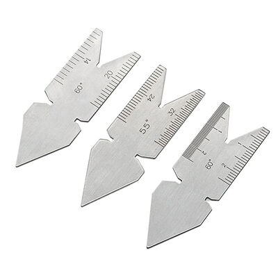

3Pcs 60 Degree 55 Degree Measure Gauge Gage Inch Metric Screw Pitch Gauge Center Gauge Measuring Tool
