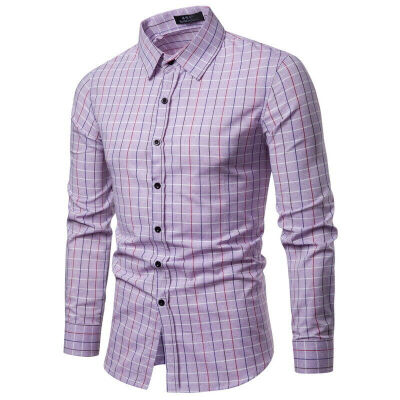 

Mens Slim Fit Business Shirt Long Sleeve Dress Shirts Casual Cotton T-Shirt Tops