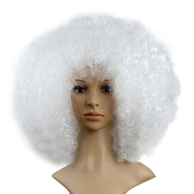 

〖Follure〗Party Disco Funny Afro Clown Hair Football Fan-Adult Afro Masquerade Hair Wig