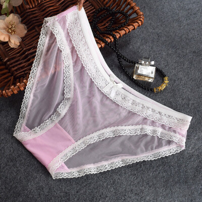 

Womens Sexy Lace Hipster Underpants Breathable Low Rise Briefs Cute Bikini Pant