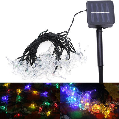 

Solar light string 20led elk shape Christmas tree string lights outdoor gar