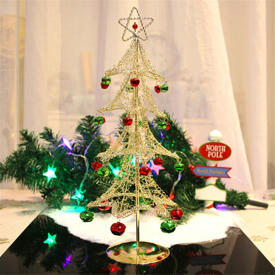 

〖Follure〗Mini Desktop Iron Christmas Tree Home Office Decoration Gift Ornaments Creative