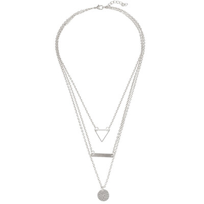 

Sexy Bohemian Multilayer Necklace Triangle Lotus Delicate Gold Pendant Necklaces Elegant And Leisure Design For Women