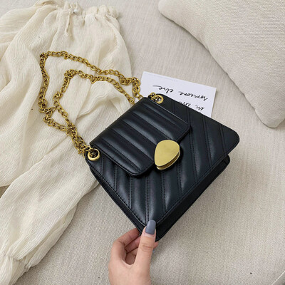

Summer small fragrance rhombic chain bag female 2019 new wave Korean version of the wild single shoulder slung fashion small square bag