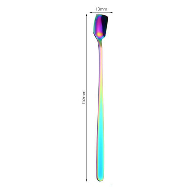 

Stainless steel Long Handled coffee spoons Coffee ice drink stirring spoon Ice Cream Dessert Tea Spoon