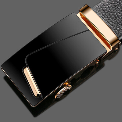 

New Mens Alloy Buckle Belts Leather Automatic Buckle Male Business Belts Casual Fashion Man Brand Belts