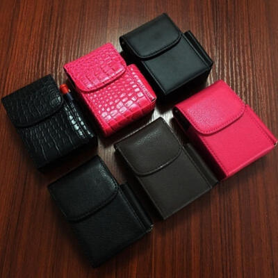 

Leather storage bag cigarette pack lighter storage container belt portable cigarette pack