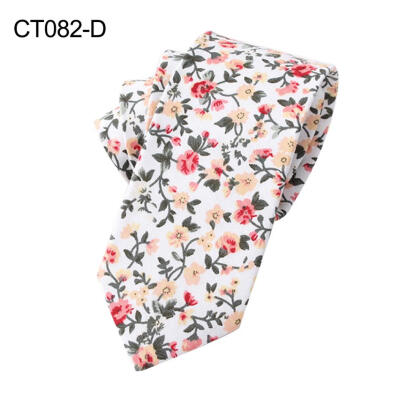 

Men Tuxedo Suit Accessory Business Wedding Party Decor Tie Flower Print Necktie