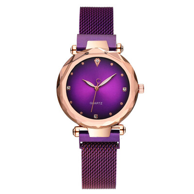

RM Fashion Quartz Watch Women Stainless Steel Watchband Wristwatch Gift for Female