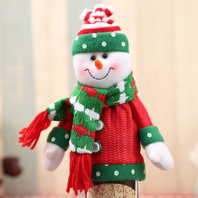 

Wine Bottle Cover Clothes Santa Claus Snowman Deer Decoration For Christmas