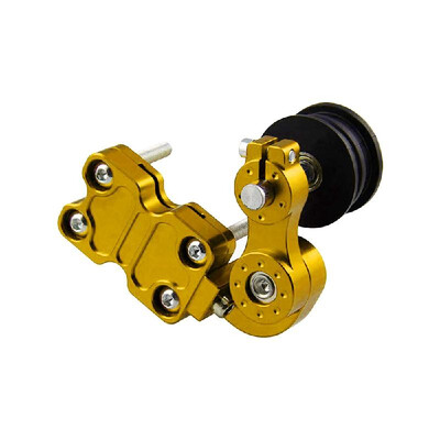 

Motorcycle Chain Tensioner Portable Chain Adjuster Aluminum Bolt on Roller Tool