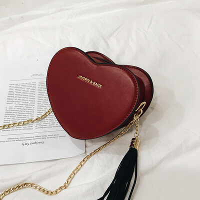 

Texture small bag female 2019 new autumn&winter womens bag retro love chain bag student wild Messenger shoulder bag