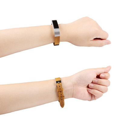 

〖Follure〗New Luxury Leather Band Bracelet Watch Band For Fitbit AltaFitbit Alta HR BK
