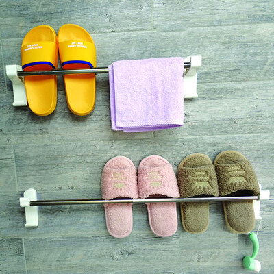 

〖Follure〗Saver Bathroom Storage Shelf Rack Organizer Chrome Kitchen Punch free