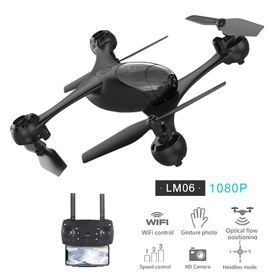 

LM06 RC Drone with Camera 4K Wifi FPV Optical Flow Positioning RC Quadcopter Altitude Hold Headless Mode 3D Flip with 3 Battery