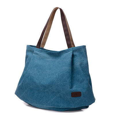 

Canvas womens one-shoulder bag literature&art bag leisure Baitaoshen series Tote canvas bag large capacity&simple wom