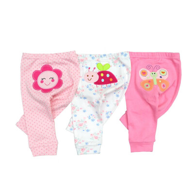 

Baby Pants 3PCS Baby Girls Boys Outwear Infant Cotton Newborn Elastic Spring Autumn Print Babywear