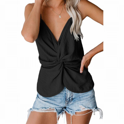 

Vest T-shirt womens V-neck sleeveless tights