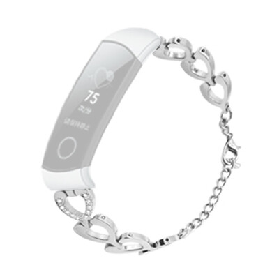 

〖Follure〗heart-shaped Diamonds Stainless Steel Watch Band Wrist Strap For Huawei Honor 4