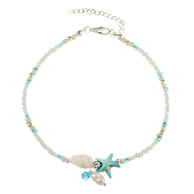 

Fashion Handmade Beads Anklets Vintage Bohemia Shell Starfish Beach Anklets For Women