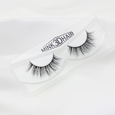 

Gobestart Real 3D Mink Soft Long Natural Eye Lashes Makeup Thick False Eyelash Extension C