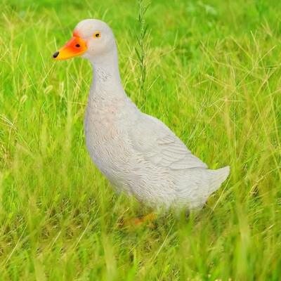 

Gobestart Small Resin Duck Statue Garden Yard Sculpture Outdoor Indoor Art Crafts Decor