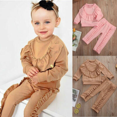 

Toddler Kids Baby Girls Infant Clothes T-shirt Tops Pants Outfit Sets Tracksuit