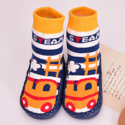 

Warm Baby Shoes Socks Children Infant Cartoon Socks Kids Indoor Floor Socks Cotton Sole Non-Slip Thick Towel Socks