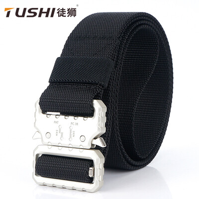 

Mens belt New Cobra tactical nylon belt Student outdoor training camouflage canvas sports belt
