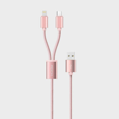 

ROCK 12m Nylon Braided Lightning And Micro USB Fast Charging Data Cable For Mobile Phones-appletype-c