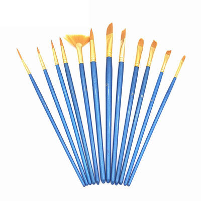 

12pcs Watercolor Paint Brushes Set Artificial Fiber Oil Painting Pen Art