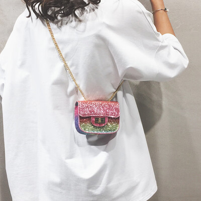 

Net red small black bag texture mini chain bag handbags new 2019 French niche wild ins slung small bag