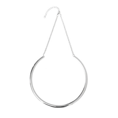 

Hot 1Pc New Punk Simple Round Circle Torques for Women Ladies Metal Gold Silver Wire Necklace Collar Choker Fashion Jewelry