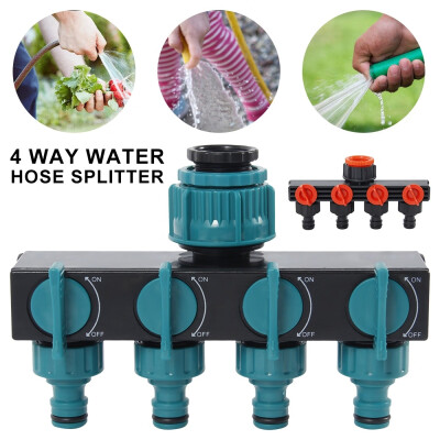 

Home Garden Hose Pipe Splitter Drip Irrigation Water Connector Agricultural 4 Way Tap Connectors Useful