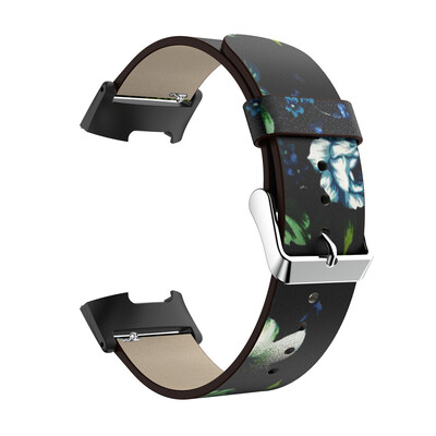 

〖Follure〗Printing Leather Strap Replacement Watch Band For Fitbit Charge 3