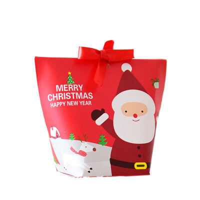 

Tailored Christmas Paper Gift Bag Candy Carrier Xmas Present Candy Cookies Boxes